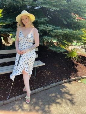 Sézane Gianna Midi Wrap Dress